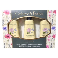 Crabtree & Evelyn Summer Hill Hand Therapy, Moisturizing Hand Cream 3-Piece Set 100g Each