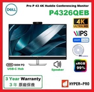 P4326QEB Pro P 43 4K Huddle 會議顯示器