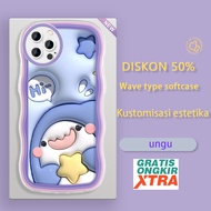 Samsung J2 J7 Prime Pro J7 2015 Core NXT J5 Pro 4G 2017 J3 2016 Cute Fat Shark 3D Colorful Wave Bord