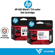 HP 683 Original Black / Tri-color Ink Cartridge for Deskjet Plus Ink Advantage 2989 2988 6170 6570