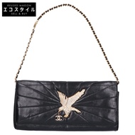 香奈兒 2001 春夏系列 01P No. 6 羊皮鷹形鏈條手拿包 - [二手]