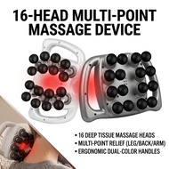 Massage Gun Pro 16 Heads Neck Massager Rechargeable For Shoulder, Back, Neck, Waist, Leg And Foot Ma