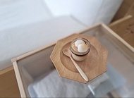 日本木工作家cogu小具木八角碟handmade wooden plate一隻細size