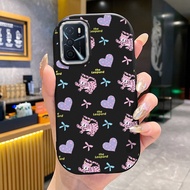 Case For OPPO A16 A16s A54s Small Flower Cat Silicone Phone