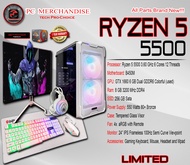 RYZEN 5 5500 GAMING COMPUTER SETS with VIDEOCARD