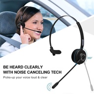 [Predolo3] Head Mounted Bluetooth Headset Trucker Headset Long Standby Comfortable Bluetooth Headset with for Home