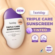 Facetology Triple Care Sunscreen Tinted SPF 50 PA++++ 40ML - FIT-SS
