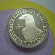 美國 1983 年發行第 23 屆洛杉磯奧運會紀念版 1 圚銀幣