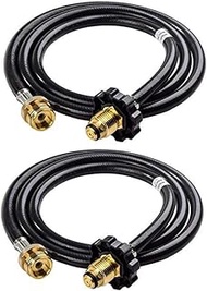 Yardwe 2pcs Flat Tank Gas Hose Flat Tank Gas Rubber Propane Gas Regulator Double Sided Lb Propane Tank Adapter Lpg Gas Propane Refill Adapter North America Cylinder