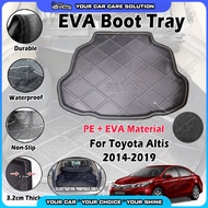 For Toyota Altis 2014-2019 EVA Copolymer Car Boot Tray Luggage Cargo Trunk Tray Waterproof Dulang Bu