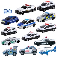 รถของเล่น TOMICA TOMICA ญี่ปุ่นรถเล็กโลหะผสมรถตำรวจ Nissan โตโยต้ารถตำรวจลาดตระเวนรถจักรยานยนต์ตำรวจ110