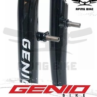 Fork Mtb 26 Genio Pivot Hitam Garpu Sepeda Mtb 26 22.2 V Brake