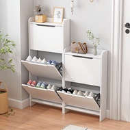 [48H ] Ultra-Thin Shoe Cabinet 10cm 12cm 13cm 15cm Entrance Door Dump Type Ultra-Narrow Behind Door 