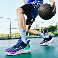 ใหม่ Curry 10 รองเท้าบาสเก็ตบอลพื้นผิวสุทธิBreathable Low Top Combat Guardนักเรียนมืออาชีพเยาวชนกีฬา