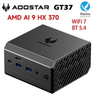 AOOSTAR GT37 Mini PC AMD Ryzen AI 9 HX 370 LPDDR5X-8000MHz 32GB 1TB PCIe4.0 SSD 12C/24T up to 5.1GHz