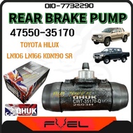 QHUK TOYOTA HILUX LN106 LN166 KDN190 SR REAR BRAKE PUMP 47550-35170 BELAKANG BREK