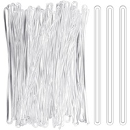 36 Pack Clear Luggage Tags Bag Tag Loops,6 Inch Luggage Tag Strap for Luggage Tags,ID Cards