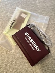Burberry wallet on chain woc mahogany red 酒紅色