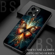 HP [ AF39 BUTTERFLY ]Glossy HD Case Oppo RENO 10/10 PRO/10 PRO PLUS/11/11 PRO/11F/12/12 PRO/12 F/13 