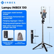 INBEX IB130 Selfie Quadpod Tongsis Tripod 130cm Multifungsi Bluetooth Tripot Konten