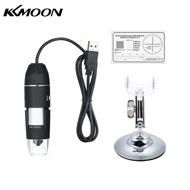 【จัดส่งฟรี】kkmoon 1600XขยายUSBไมโครสโคปแบบดิจิตอลพร้อมฟังก์ชั่นOTG endoscope 8-ไฟLEDแว่นขยายแว่นขยายพร้อมขาตั้ง