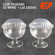 Cup Puding +Tutup 150Ml Dessert Jelly Cup Gelas Pesta (420Pcs) Promo !