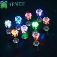 AENEH Glow Earrings Dazzling Earring Personality Rhinestones Bar Trinket Men Earrings LED Luminous D