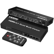 4k 60Hz HDMI Matrix Switcher 4x2 4x1 HDMI Switcher Splitter 4 in 2 Out with Optical + 3.5 มม. Audio 