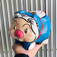 Doraemon costume piggy bank 1 - handmade piggy bank