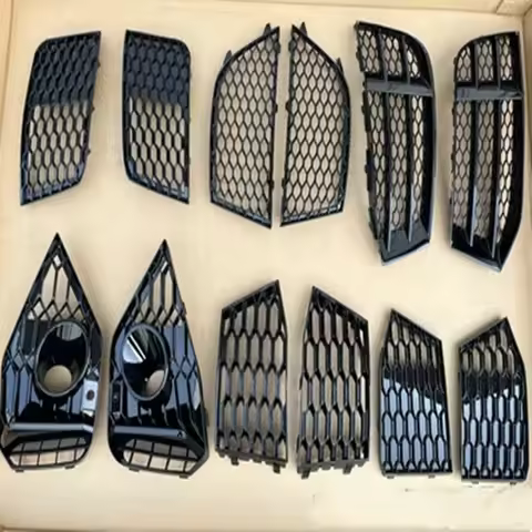 Auto Left Right Front Lower Bumper Fog Light Grille Fog Lamp Cover custom For Audi RS3 RS4 RS5 A3 A3