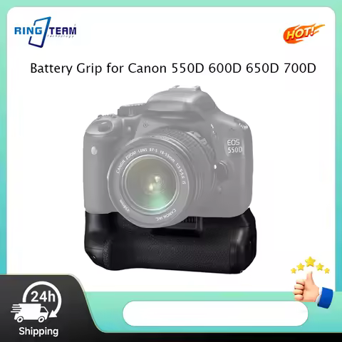 BG-E8 Vertical Battery Grip for Canon EOS 550D 600D 650D 700D Rebel T2i T3i T4i T5i Works with LP-E8