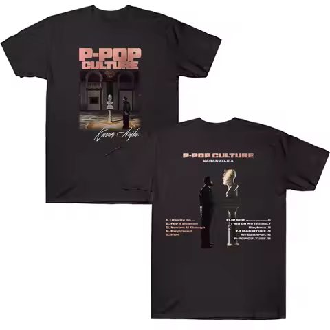 Karan Aujla Merch T-Shirt Karan Aujla P-POP Culture Graphic T Shirt Women Men Short Sleeve Casual Co