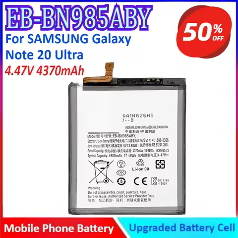 New EB-BN985ABY 4.47V 4370mAh Mobile Phone Battery For SAMSUNG Galaxy Note 20 Ultra Note20 Ultra Hig