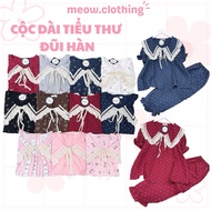 [DEAL Home Furnishings, Women's Sleepwear Sets Short Sleeves Long Pants Korean Ladies Freesize <58kg