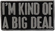 "I'm Kind Of A Big Deal" Novelty Humorous Enamel Pin - Confidence Badge- Fun Letter Brooch for Jacke