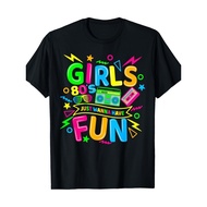 Women's Retro 80s Neon Graphic T-Shirt - 100% Cotton Vintage 80s Party Outfit with Cassette Tapes, '