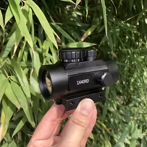 1x40 Iris Red Dot Sight Rifle Scope for 11mm and 20mm Rail Hunting Optics Red Dot Sight Tactical Sco