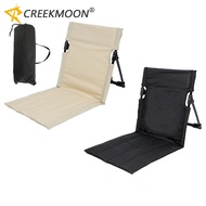 Outdoor Foldable Camping Chair Garden Park Single Reclining Chair Cushion Picnic Camping Foldable Backchair Beach Chair