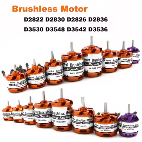 Brushless Motor D2822 D2830 D2826 D2836 D3530 D3548 D3542 D3536 Motor For RC Mini Multicopters Plane
