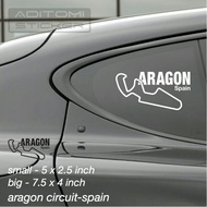 Track #1 Aragon Spain Circuit sticker