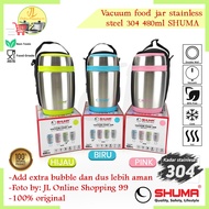 Shuma 480ml stainless vacuum food jar + spoon / food container / practical minimalist food container