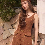 SML จัดส่ง 17 SEP lookbooklookbook evie dress brown daisy day