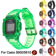 Silicone Watch Strap+Case For C-asio G-shock DW-5600 GW-B5600 G-5600E G-5000 GW-M5610 G-5600E G-5000 Watchband Transparent Bracelet With Tools
