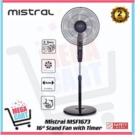 Mistral 16" Stand Fan with Timer (7 Bladed) MSF1673 | MSF 1637 (2 Years Warranty)