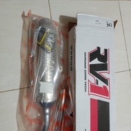 KNALPOT RECING NORIFUMI RV1 N4 LOGO NEW YELLOW KAWASAKI KLX 150