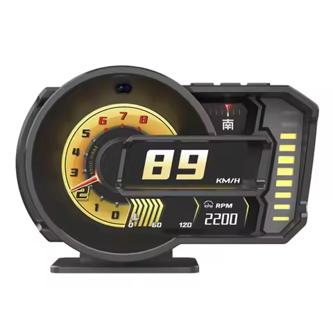 A590 HUD Heads-Up Display Fuel Consumption Turbine Curve Heads-Up Display Ambient Light Driving Scor