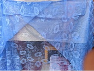 KELAMBU TIDUR GANTUNG KOTAK BURKAT BIDADARI SUPER JUMBO TEBAL UKURAN 200X200