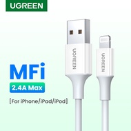 【Certified by Apple】UGREEN Lightning Cable for iPhone 14 13 Pro Max iPhone 14 Plus iPhone 12 11 Pro Max  2.4A MFi Lightning to USB Cable Fast Charging Data Cable