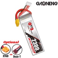 Gaoneng GNB 14.8V 2300mAh 50C 4S Lipo Battery with XT60/Dean-T Plug (Optional) GNB2300/50-4S