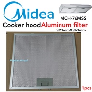 MIDEA MCH-76MSS Cooker Hood Aluminium Filter MCH76MSS (320mmX360mm) (1PCS)